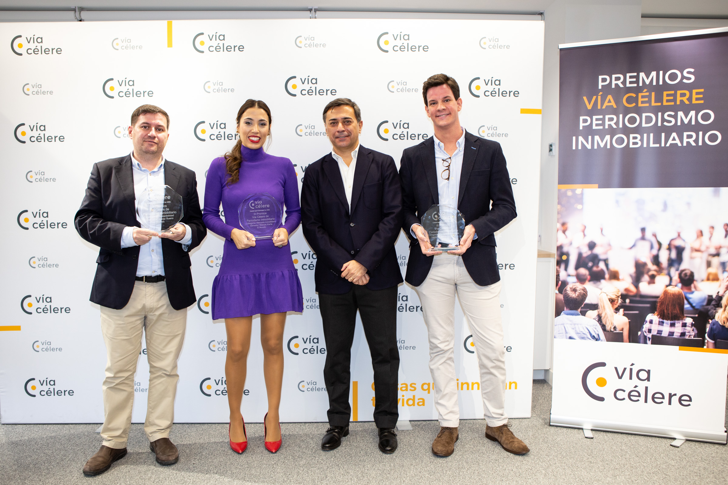 Ganadores de la III edición de los Premios de periodismo inmobiliario de Vía Célere